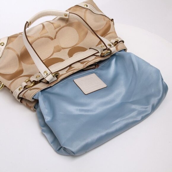 Coach Signature Sateen Carly Carryall - Picture 7 of 16